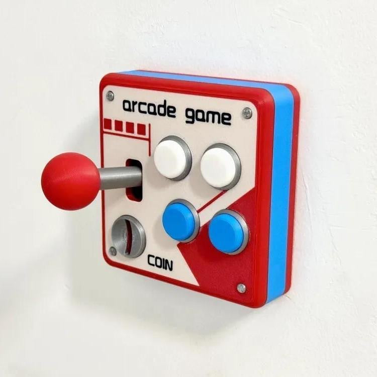 3D Printed Retro Arcade Switch Panel